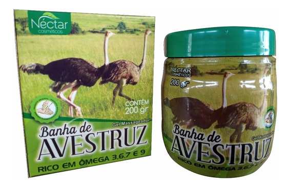 Gel Banha de Avestruz Naturela Shop distribuidora de produtos naturais